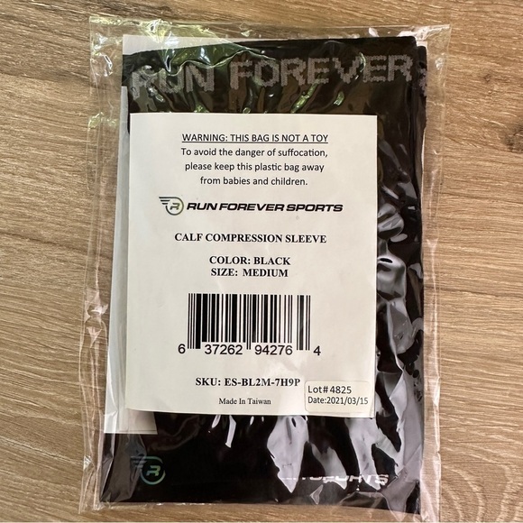 Run forever sports compression calf sleeves - Picture 2 of 3